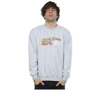Family Car Distressed Sweatshirt The Flintstones Grey M