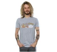 Family Car Distressed T-Shirt The Flintstones Grey XL