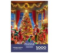 Family Christmas 1000 Piece Jigsaw Puzzle For Adults Educational Games Stress Relief Puzzle Cultivate The Spirit of Teamwork For Adults Gifts 70x50cm/1000pcs