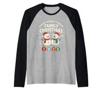 Family Christmas 2025 Making Memories Funny Xmas Pajamas Raglan Baseball Tee