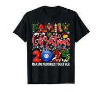 Family Christmas 2025 Making Memories Together Santa Hat T-Shirt