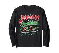 Family Christmas 2025 Making Memories Xmas Plaid Matching Long Sleeve T-Shirt