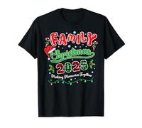 Family Christmas 2025 Making Memories Xmas Plaid Matching T-Shirt