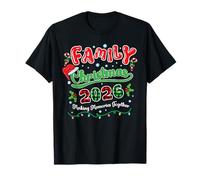 Family Christmas 2026 Making Memories Xmas Plaid Matching T-Shirt