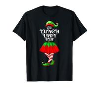 Family Christmas Matching Pajamas The Lunch Lady Elf Xmas Value Graphic T-Shirt
