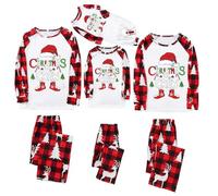 Family Christmas Pajamas Matching Pajamas for Family Christmas Shirts Long Sleeve Tops Swiss dot Rave top Blue Hoodie Black and red Striped Jumper Lounge wear Women Mens pjs Sets Funny
