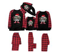 Family Christmas Pyjamas Set Christmas Matching Family Pyjamas Holiday Pjs Cotton Nightwear Long Sleeve T-Shirt & Long Pants Xmas PJ Sets for Women Men Kids Sleepwear Pet Shirt Dog