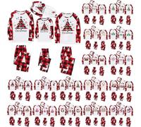 Family Christmas Pyjamas Set Mens Womens Funny Printed Xmas Pajamas Matching Pyjama Kids Comfortable His and Hers Pjs Family Cartoon Cute Boys Girls Matching Christmas Pjs