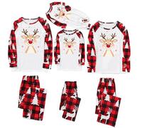 Family Christmas Pyjamas Set Mens Womens Funny Printed Xmas Pajamas Matching Pyjama Kids Comfortable His and Hers Pjs Family Cartoon Cute Boys Girls Matching Christmas Pajama