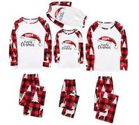Family Christmas Pyjamas Set Mens Womens Letter Printed Xmas Matching Pyjama Kids Comfortable His and Hers Pjs Family Cartoon Cute Boys Girls Matching Christmas Baby 12 Months-18 Months -96