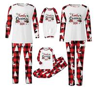 Family Christmas Pyjamas Set Mens Womens Letter Printed Xmas Matching Pyjama Kids Comfortable His and Hers Pjs Family Cartoon Cute Boys Girls Matching Christmas Dad L -1000