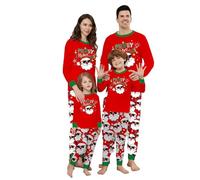 Family Christmas Pyjamas Set Mens Womens Letter Printed Xmas Matching Pyjama Kids Comfortable His and Hers Pjs Family Cartoon Cute Boys Girls Matching Christmas Dad L -645
