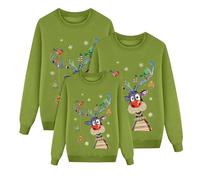 Family Christmas Sweatshirts Matching Jumpers Long Sleeve Crewneck Ugly Xmas Pullover Tops for Men Women Boys Girls