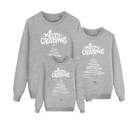 Family Christmas Sweatshirts Matching Jumpers Long Sleeve Crewneck Ugly Xmas Tops Pullover for Men Women Boys Girls