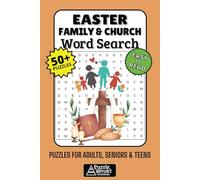 Family & Church Easter Word Search Puzzle Book: 50+ Easy-to-Read Christian Puzzles Celebrating Faith, Bible Themes, Fellowship & Resurrection Joy for Adults, Seniors & Teen