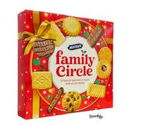 Family Circle 10 premium varities Assortment of Creams, Chocolate, Jam and other Sweet Biscuits 400g Single Pack, Perfect for Xmas Gifts | Biscuit Gifts | Chocolate Biscuits | (4 Boxes)