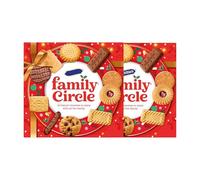 Family Circle Biscuit Selection - 400 g (Pack of 2) | Assorted Sweet Biscuits | Creams, Chocolate, Jam & Oat Varieties - Vegetarian-Friendly | Great for Sharing