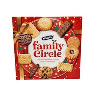 Family Circle Christmas Biscuit Assortment - 10 Varieties of Creams, Chocolates, and Jam-Filled Treats in a Festive 400g Pack (2 box)