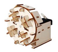 Family Co-Learning Project Tunnel Boring Machine Wooden Model for At-Home Assembly, Learner Exploration, and Science Study Tunnel Boring Machine Wooden Science Project Classroom Demo Home