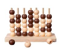 Family Connect Game, Strategy Board Toys, Four Row Challenge with Colorful Chips, Educational Natural Game, Interactive Kids Board Play, Children Entertainment for Ages 3 Plus 7.09x3.03x4.33 Inches