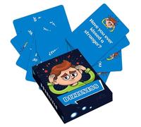 Family Conversation Cards, 50 Pieces Adult Conversation Card, Group Activities, Board Play for Travel, Camping, Car Rides, Road Trip, Work, Dates, Friends, Rainy Days, Game