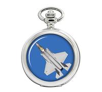 Family Crests F-35 Lightning Aircraft Full Hunter Pocket Watch