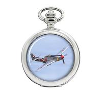 Family Crests P-51 Mustang Aircraft Full Hunter Pocket Watch