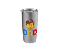 Family Dad Master Builder Building Bricks Blocks Fathers Day Stainless Steel Insulated Tumbler