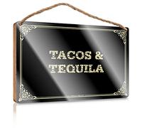 Family Decor Wooden Plaque/Lacquered Finish & Highland Outdoor Decor - Push Pull | Laundry Accessories For Laundry Room, Tacos & Tequila