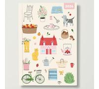 Family Diary - 2026 Red Robin A5 Padded Diary Planner Household Organiser