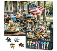 Family Dinner Jigsaw Puzzles for Adults 1000 Piece Puzzles for Adults - Delicious Food - Jigsaw Puzzle 1000 Pieces Birthday Party Home Decor 20x27Inches