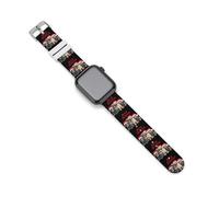 Family Dogs Christmas Silicone Watchband Compatible with IWatch Classic Replacement Strap Soft Wristbands for Men Women 38mm/40mm