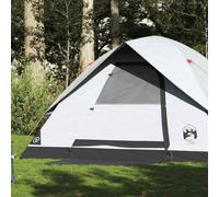 Family Dome Tent 6-Person, White Blackout Fabric, Waterproof Camping Shelter with E-Port, Easy Setup for Outdoor Adventures