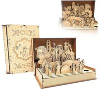 Family Easter Holy Week Gift, Easter Resurrection Scene Decor, DIY Easter Book Kit, Unique Handmade Family Home Decoration, Wooden Figurine Keepsake, Holy Week Keepsake Gift