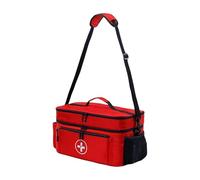 Family Emergencies Storage Bag Double Compartment Design Removable Dividers for Outdoors Home Travel Use Travel Supplies Bag