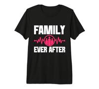 Family Ever After Heartbeat Unity Design Premium T-Shirt