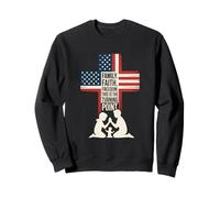 Family Faith Freedom This Is The Turning Point Cross Sweatshirt