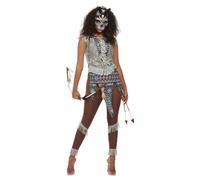 Family Fancy Dress Costume Indian Wild West Halloween Warrior Adults Kids