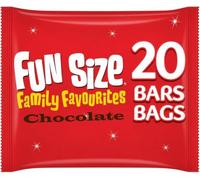 family favourite Mixed fun size chocolate bars 358g | Mars, Snickers, Milky Way, Maltesers, Twix Family Favourites Funsize 20 Bags/Bars 358g, Favourite Halloween Sweets