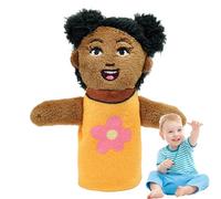 Family Finger Puppets, Plush Finger Puppets African Boy Character Finger Puppet Toys, Story Learning Aid, Interactive Toys, Play Accessories