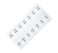 Family First Aid Box Portable Medicine Chest Storage Cabinets Organizer - 7 Days 2 Times A Day Am/Pm Planner Resuable