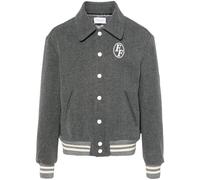 Family First logo-embroidered varsity jacket - Grey XL
