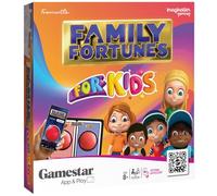 Family Fortunes For Kids Board Game - Contents: 50 X Double Sided Face Off Cards, 1 X Cover Card, 1 X Wipeable Answer Scoreboard, 1 X Dry Erase Marker, Instructions