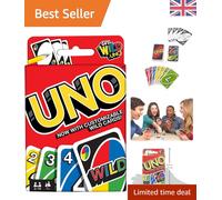 Family-Friendly UNO Card Game - Colorful Strategy Game for 2-10 Players, Ages 7+