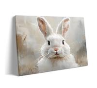Family Fun 1000 Pieces Puzzle Easter White Bunny Portrait Frame Spring Holiday Cute Animal Items