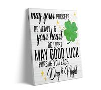 Family Fun 500 Pieces Puzzle St. Patrick's Day May Your Pockets Be Full and Your Heart Be at Peace with Good Luck. Green St. Patrick's Day Gifts for Family Party