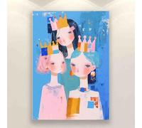 Family Fun Jigsaw Puzzle 1000 Piece Three Girls Sisters Crown for Players Who Like to Challenge The Difficult and Unlock More Complex Patterns in Hd