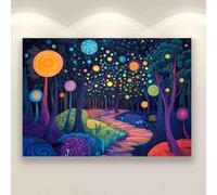 Family Fun Jigsaw Puzzle 500 Piece Fireflies Light up The Forest Puzzle Lover's Gift Suitable for Home Decoration Holiday Decoration