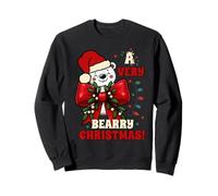 Family Funny Maximalist Bow A Very Bearry Christmas Bear Sweatshirt