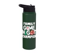 Family Game Night Champion Stainless Steel Insulated Water Bottle